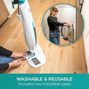 Kenmore SM2060 S200 Series Steam Mop for Floor Cleaning with Easy Scrubber & 2pcs Washable Pads, 2 Modes, Quick-Heating, Lightweight for Hardwood and Tile by CozyNest Decor
