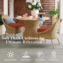 Outdoor Chair Cushions Set of 2, Waterproof Foam Patio Seat Cushions with Ties for Garden Sofa & Dining Furniture, 3-Year Color Fastness, 16x17x2 Inch, Spcie by GreenHaven Gardens