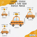 Car Wall Decals by Lipastick - Peel and Stick Transport Road Trucks Stickers for Boys Room, Toddler Bedroom, Baby Nursery, Kids Playroom, Living Room- Removable Decor - M Size by TinyTreasures Baby Boutique