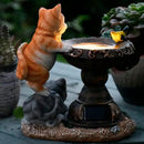 Cat Garden Figurines Outdoor Decor Solar Statue with LED Lights for Patio Lawn Yard Art Decoration Housewarming Garden Gift by CozyNest Decor