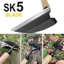 Japanese Weeding Sickle, Wide Blade Gardening Tools - Premium Quality Hand Hoes/Weeding Sickle Have Very Sharp Edge for Quick Work (Long Handle) by GreenHaven Gardens