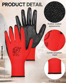Nuogo 48 Pairs Gardening Gloves for Men Women Rubber Coated Safety Work Gloves Bulk for Gardening Construction Work by GreenHaven Gardens