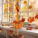winemana Thanksgiving Decoration 31.5" x 18.5" Plush Turkey with Stretchable Head, Handmade Stuffed Sitting Turkeys Fall Decorations for Indoor Home Tabletop Party Autumn Decor (Cock) by CozyNest Decor