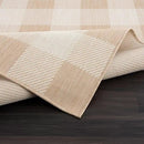 CAMILSON Outdoor Rug - Modern Area Rugs for Indoor and Outdoor Patios, Kitchen and Hallway mats - Easy Cleaning Non Shedding Washable Outside Carpet (8x10, Buffalo - Beige/White) by GreenHaven Gardens