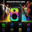 Karaoke Machine, Portable Bluetooth Speaker with 2 Wireless Karaoke Microphones, Karaoke Machine for Adults Kids with Subwoofer, LED Light Support TWS/FM/USB/AUX for Home Party Outdoor by TinyTreasures Baby Boutique
