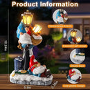 WINTS Solar Garden Gnome,Outdoor Gnome with Solar Lights Decor for Patio,Lawn,Yard,Balcony,Funny Gnomes Gifts for Women,Housewarming,Birthday by CozyNest Decor