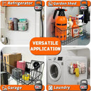 ULIBERMAGNET Magnetic Baskets, Large Capacity Metal Wire Mesh Basket Holder Organizer for Sundry Tool Storage, Magnetic Shelf for Garage, Laundry, Kitchen, Workshop, Cabinet(2 Pack) by CozyNest Decor