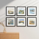 Vittanly 12x12 Picture Frames Set of 9, Shatter Resistant Plexiglass, Display 8x8 Pictures with Mat or 12x12 without Mat, Photo Frames for Wall Mount, Engineered Wood, Black by CozyNest Decor