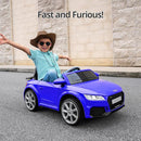 Kids Electric Car, Licensed Audi 6V Kids Ride on Toy Car for Toddlers with Remote - Dark Blue by TinyTreasures Baby Boutique