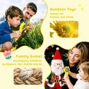 Kids Magnifying Glass Educational Science Kit - Mini LED Pocket Microscope for Kids(5-10 Years) - Durable Design - Ideal Gift for Girls (Yellow) by TinyTreasures Baby Boutique