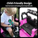 4WD Kids Ride on Car Truck, 12V 7Ah Kids Electric Vehicles Car Ride on Toy for Toddlers w/Remote Control - Pink by TinyTreasures Baby Boutique