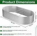2 Pack Tall 8x4ft Galvanized Raised Garden Bed Outdoor,Metal Garden Bed for Vegetables,Steel Raised Beds for Gardening,Above Ground Garden Box for Flower by GreenHaven Gardens