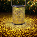 Solar-Powered Iron Art Lantern - Two Lighting Modes Waterproof Hanging Ambiance Lighting for Gardens & Patios, Perfect as Decorative Gift Housewarming Gift Mom Gifts (Bubble) by GreenHaven Gardens
