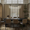 Modern Black Rectangle Crystal Tree Branch Chandelier, 55" 16-Light K9 Crystal Chandeliers for Dining Room, Rectangular Dining Room Chandelier Over Table,for High Ceiling,Kitchen by CozyNest Decor