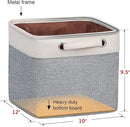Kntiwiwo Foldable Storage Bin Collapsible Basket 12" x 10" x 9.5" Cube Storage Organizer Bins with Dual Carry Handles for Home Closet Shelves Drawers Organizer, Set of 3, Grey by CozyNest Decor