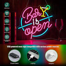 Bar Open Neon Sign for Wall Decor Open Beer Bar LED Light up Signs with Dimmer for Pub Party Man Cave Room Art Decor Gift by CozyNest Decor