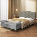 Velvet Upholstered Headboard Queen/Full Size Latest Model Wall Mount, Bed Frame Mount, Featuring High-Density Sponge Padding, Luxury Texture Easy Assembly Comfort and Style-Taupe by CozyNest Decor