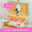 Musical Horse Kids Jewelry Box - Girls Jewelry Box with Mirror, Horse Toys for Girls Age 4-6 by TinyTreasures Baby Boutique