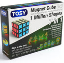 TOSY Magnet Cube 3x3 - 240 Magnets, 30 Blocks, 7in1 Toy: Puzzle Cube Game, Creative Building Blocks, Transformable Fidget Spinner, Infinity Cube, Magnet Tiles, UV Flashlight, Glowing STEM/STEAM Toy by TinyTreasures Baby Boutique