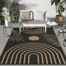 GENIMO Outdoor Rug 5' x 8' Waterproof for Patio Clearance, Reversible Plastic Straw Camping Carpet, Lightweight Rugs Mats for Rv, Backyard, Deck, Porch, Picnic, Balcony, Mix-Black & Brown by CozyNest Decor