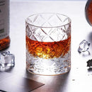 KAMMAK Crystal Whiskey Glasses Set of 2, Hand Blown 7.78oz Old Fashioned Glasses Stemless, Luxury Handcrafted Cocktail Glasses, Scotch Cup for Women, Men Gift for Rocks, Bourbon Barware, Bar by CozyNest Decor