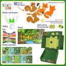 CRAFTILOO Woodland Sewing Kit for Kids, Fun and Educational Fairytale Craft Set for Boys and Girls Age 8-12, Sew Your Own Felt Forest Animal Craft Kit for Beginners by TinyTreasures Baby Boutique