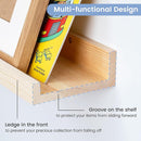 Picture Ledge Shelf for Wall, 16 inch Solid Pine Wood Nursery Book Shelves 2 Packs, Floating Ledge Shelves for Kids' Room Bedroom Bathroom Living Room Photo Frames Office Nursey Wall Decor, Natural by TinyTreasures Baby Boutique