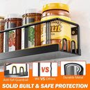 Spice Rack Wall Mounted 3 Pack, Space-Saving Spice Organizer for Spice Jars and Seasonings,Screw or Adhesive Hanging Spice Rack Organizer for Your Kitchen Cabinet,or Pantry Door by CozyNest Decor