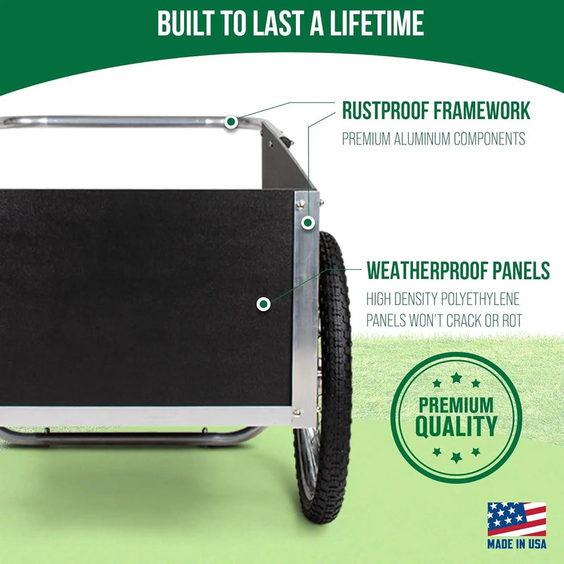 Smart Carts Ultimate Gardener Cart with 7 CF Capacity, Large 20-Inch Wheels for Effortless Maneuverability, and Aluminum Frame That is Strong, Lightweight, and Rustproof, photo 3 of 6