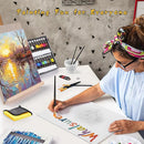 Painting Kit, Acrylic Paint Set for Kids & Adults - Painting Supplies with18 Acrylic Paints, 8 Painting Brushes, 5 Canvas Panels by TinyTreasures Baby Boutique