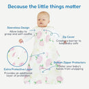 TotAha Sleep Sack 0-3 months 3 Pack, Buttery Soft Newborn, Infant Sleeping Bag for Girls, Light Baby Wearable Blanket, 0.5 TOG by TinyTreasures Baby Boutique