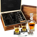 Luxury Whiskey Decanter And Glasses Set Premium Barware Gift by The Wine Savant