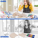 ArtCreativity DIY Wind Chime Kit for Kids - 8 Pack - Wooden Wind Chime Set with Paint Kit, Rhinestone Flower Stickers, Glitter Heart Foam Stickers, and More - Summer Arts and Crafts for Kids 3 and Up by TinyTreasures Baby Boutique
