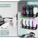 Magnetic Spice Rack Organizer for Fridge Seasoning Organizer for Kitchen storage with Screw or Adhesive Hanging,Magnetic Shelf with Hook for Refrigerator and Oven (2pack) by CozyNest Decor