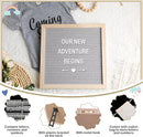 9 Pcs Pregnancy Announcement Set Pregnancy Reveal Ideas Felt Letter Board Baby Bodysuit Booties Photo Frame Bear Plush Wood Blocks for Coming Soon Baby Announcement(Gray) by TinyTreasures Baby Boutique