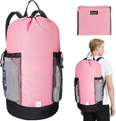 BALEINE 120L Laundry Bag Backpack, 900D Oxford Fabric Large Travel Laundry Bags with Shoulder Straps and 2 Mesh Pockets for College Dorm, Apartment, Laundromat (Pink, 120L) by TinyTreasures Baby Boutique