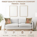Charlotte Home Furnishings Decorative Tapestry Pillow Cover 19x19 in, Green Menestrel Couch Throw Pillow Cover, French Country Square Cushion Cases for Bed Room Home Decor, Soft Cotton Jacquard Woven by CozyNest Decor