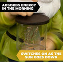 VP Home Jar Garden Gnomes Lawn Gnome with Solar Light Great Addition for Your Garden Solar Powered Knome Gifts for Outside Patio Lawn (Yellow Hat) by GreenHaven Gardens