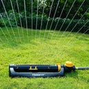 Melnor 65133AMZ XT Turbo Oscillating Sprinkler W/Timer, 4,500 sq. ft., Quick Connect Bundle, 2-Way Adjustable, Black, Yellow