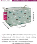 Rectangular Storage Basket Fabric Organizer Bin for Toys,Books,Clothes,Gifts,Pets-Perfect for Home,Office,Nursery,Dorm,Shelf(Rec dinosaur) by TinyTreasures Baby Boutique