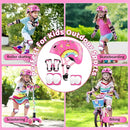 Vvinca Kids Toddlers Bike Helmet Adjustable for Ages 3-5-8 Years, Knee Pads and Elbow Pads Set Wrist Guard Sports Protective Gear Set for Roller Skate Bicycle Skateboard Scooter Girl Boy Birthday Gift by TinyTreasures Baby Boutique