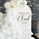 Bride On Cloud Nine Decal - Bride Shower Party Decorations, Wedding Engagement Bride-to-Be Bachelorette Party Supplies, Balloon Arch Background Wall Decor Cloud Sign Decal(Cloud Nine Decal) by TinyTreasures Baby Boutique