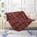 MERRYLIFE Dark Red Plaid Throw Blanket Decorative Fleece Throw | Ultra-Plush Colorful | Couch Blanket Travel Lap | Home Gift Use(50" 60",Dark Red Plaid) by CozyNest Decor