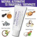 SprinJene Fluoride Free Toothpaste for Sensitive Teeth & Gum Fresh Breath Helps Dry Mouth Natural Non Fluoride Toothpaste for Adult SLS Free, Toxic Preservative Free with Black Seed Oil & Zinc 4 Pack by CozyNest Decor