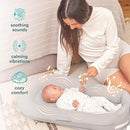 MyBaby 3-in-1 Calming Baby Cushion, Soothing Comfort for Newborns & Infants, Snuggling Sensation, Sound and Vibration, Designed for Safety, Rechargeable & Machine-Washable, by Homedics, Gray by TinyTreasures Baby Boutique