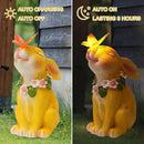 Attivolife Solar Rabbit Garden Light, Outdoor Bunny Statues Patio Ornament Decor for Lawn Balcony Yard, Perfect Housewarming Gifts for Mum Grandmom on Birthday Mother's Day by CozyNest Decor