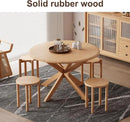 Stackable Stools Set of 4 Wooden Stools 18 Inch Stool Nesting Side Tables Nesting Coffe Table Sturdy and Durable,No Installation Required,Top Stackable Stool for Saving Space(Natural Bar stools) by CozyNest Decor