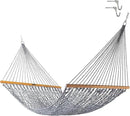 Original Pawleys Island 14DCOTNV Deluxe Navy Oatmeal Heirloom Tweed DURACORD Rope Hammock with Extension Chains & Tree Hooks, Handcrafted in The USA, 450 LB Weight Capacity, 13 ft. x 60 in. by GreenHaven Gardens
