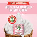 Rebel Green Organic Laundry Detergent - Natural Laundry Soap - Liquid Laundry Detergent with Dispenser Cup - Gentle Laundry Detergent - Fresh Pink Lilac - (68 Load Bottles, 2 Pack) by TinyTreasures Baby Boutique