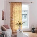 Sutuo Home Boho Curtain Semi-Blackout Yellow Florals Print Cotton Linen Fabric, Handmade Tassels Rod Pocket Bohemian Farmhouse Country Window Drapes for Living Bedroom, 59" W x 84" L, 1 Panel by CozyNest Decor
